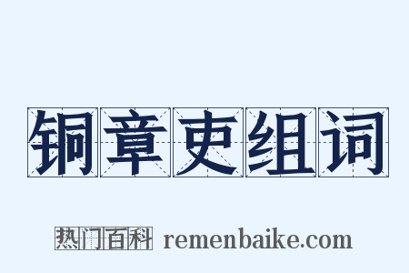 铜章吏组词是什么意思的图片